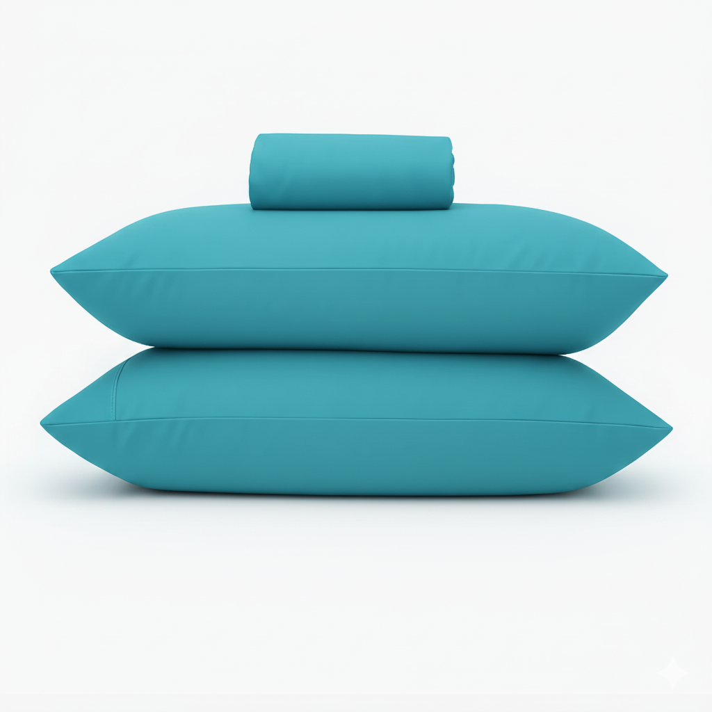 Flat Sheet Set Dyed Sateen 100% Cotton T-300