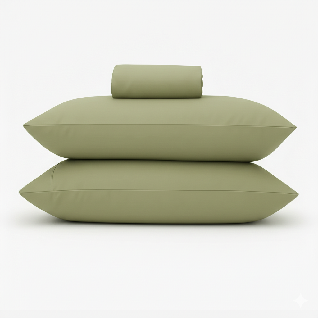 Flat Sheet Set Dyed Sateen 100% Cotton T-500 (240cm × 280cm)