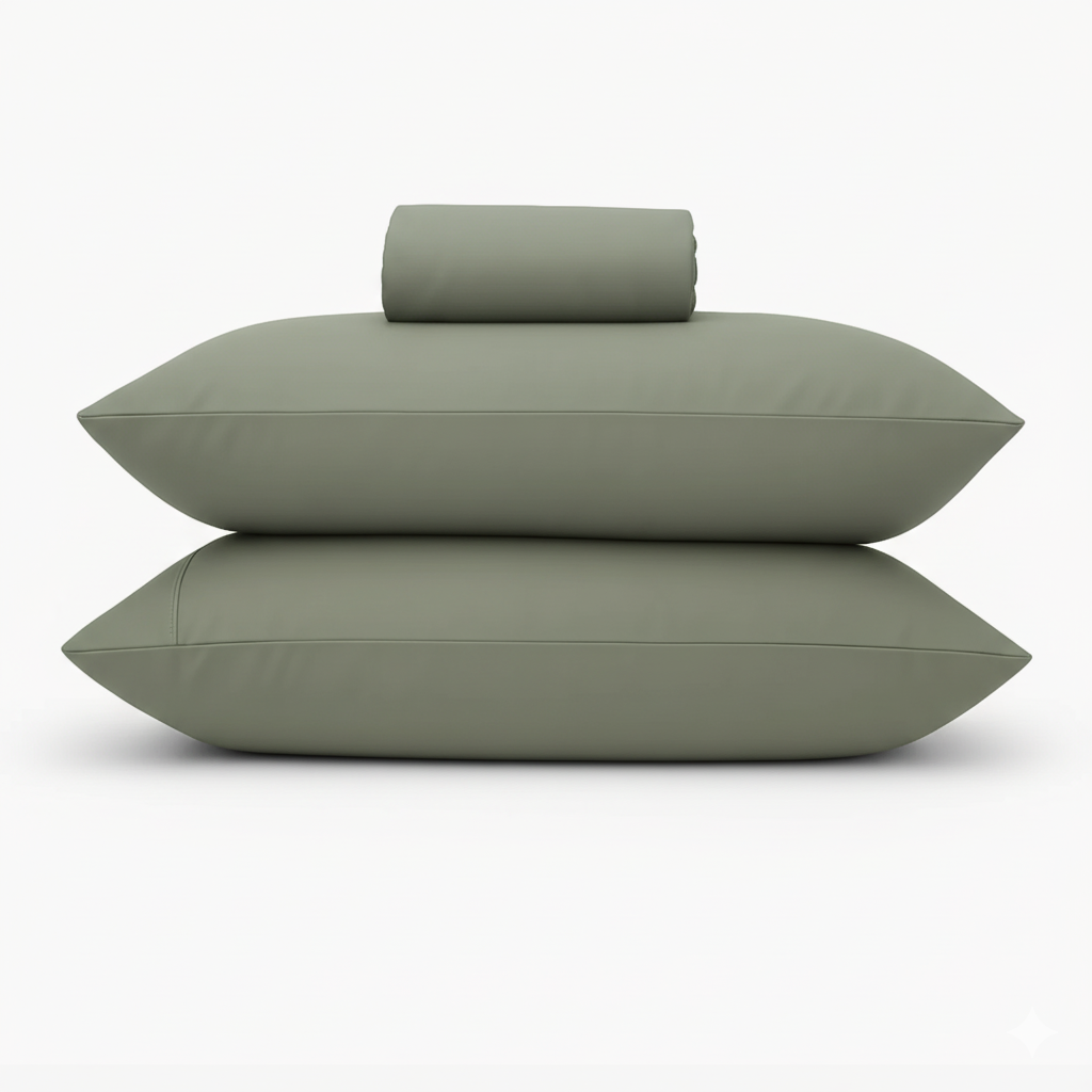 Flat Sheet Set Dyed Sateen 100% Cotton T-500 (240cm × 280cm)